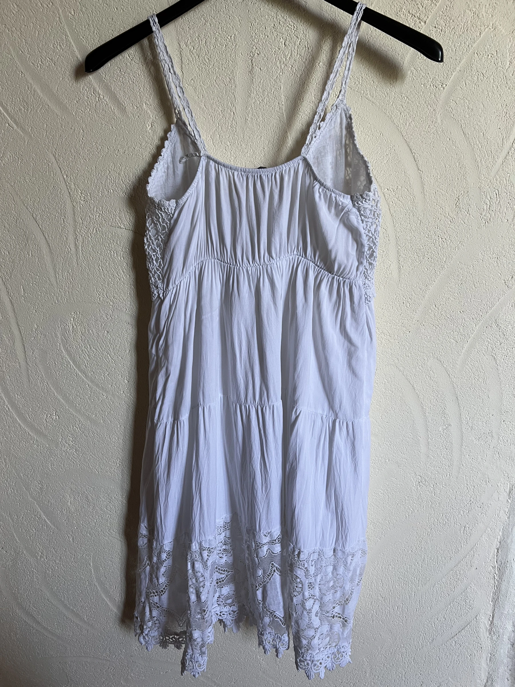 😍 White Bohemian Crochet Dress Culture Sud – One Size – Made in Italy – photo 11